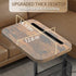 16.93inch 12.6inch) Fashion TV Tray Table with Large Tabletop, Adjustable Sofa Table with Storage Baskets, Strong Metal