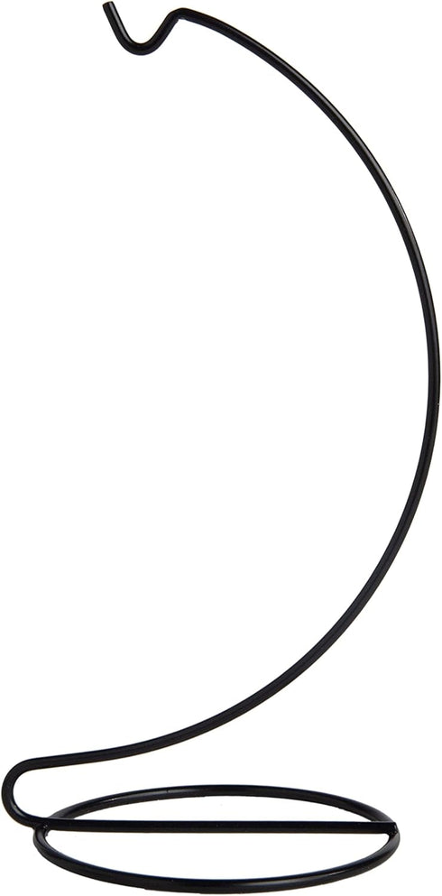 8 Inch Pack 3 Creative Hobbies Tall Ornament Display Stand Hanger Holder, Black Plated |