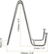 uxcell Plate Stand for Display, 2Pcs 4.3 Inch Iron Easel Plate Holder Display Stands Metal Decorative Plates for Picture Photo Book, Silver