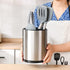 RedCall 360° Rotating Stainless Steel Utensil Holder - Extra Large Caddy Storage Organizer for Countertop