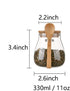 Glass Food Storage Jar Sugar Bowl Tea Jar with Airtight Lid and Spoon