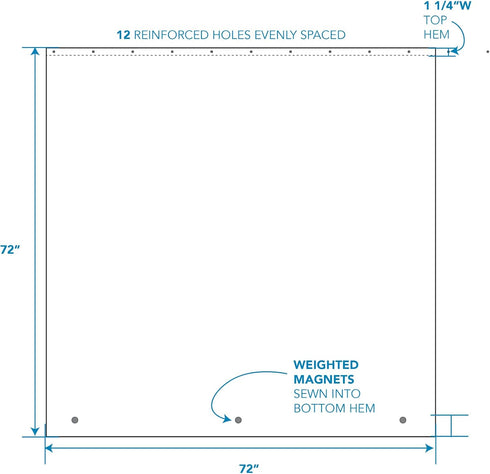iDesign Waterproof PEVA Plastic Shower Curtain Liner, 72” x 72”, Clear