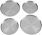 Dioche Electric Stove Covers, 4Pcs/Set Stainless Steel Kitchen Stove Top Protectors for Cooking