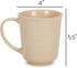 Elanze Designs Cream Matte Glaze Finish Stoneware Coffee Cup Mugs Set of 4, 17 Ounce