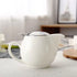 Small Ceramic Teapot, 350ml/12.0oz with Stainless Steel Infuser for Loose Tea and Blooming Tea
