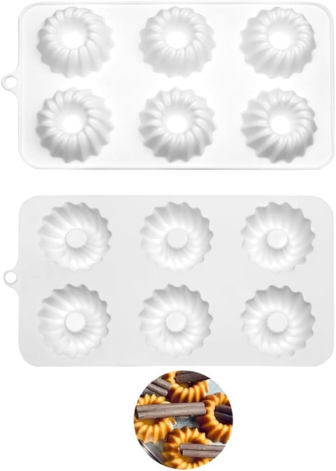 Savarin Silicone Mold, Star Mountain Mousse Cake Mold, DIY Bakeware Molds, 8.88x4.68x0.8 inch