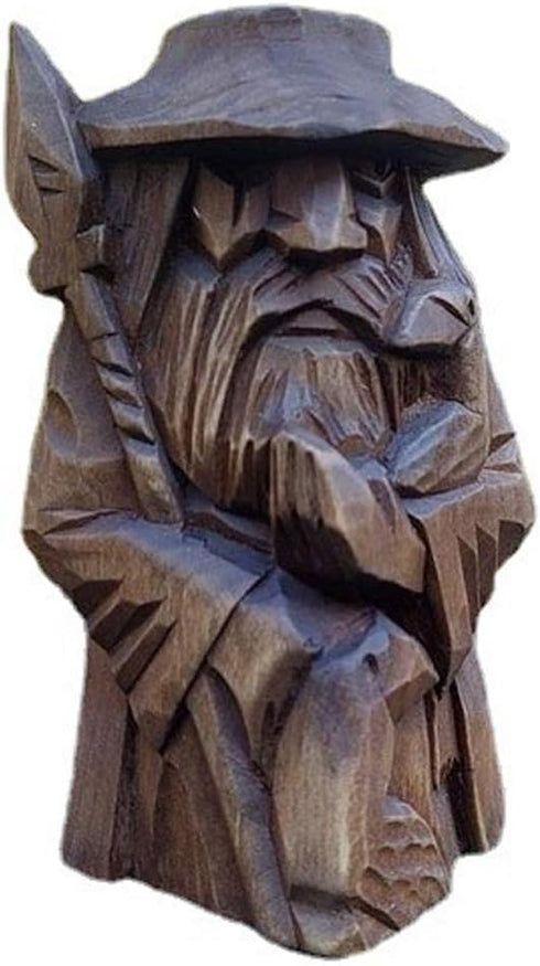 Odin Thor Viking Statue, Ornaments Art for Home Decoration (Tir-Single Sword)