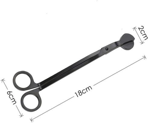 Candle Wick Trimmer, Wick Clipper Cutter Scissor (Matte Black)
