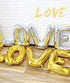 16 Inch Gold Letter Balloons, Mylar Foil Alphabet A-Z Balloons Set for Wedding Birthday Party Decoration
