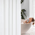 Shower Curtain Liner, 72 X 72 INCH PEVA Shower Curtain Liner, Plastic Shower Liner with 12 Metal Grommet, Waterproof & Washable Shower Curtain Liner for Bathroom, White