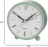 Analog Alarm Clock - 4 inch Super Silent Non Ticking Small Clock with Night Light, Battery Operated, Ideal Decor for
