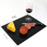 Tempered Glass Cutting Board for Kitchen, 16"x12" Black Chopping Board with Non-Slip Feet, Heat & Shatter Resistant