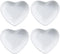 Heart-shaped Multipurpose Ceramic Sauce Dish - Seasoning Dishes Sushi Dipping Bowl Appetizer Plates (Set of 4)