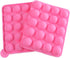 WARMBUY 20 Cavity Silicone Cake Pop Mold, Lollipop Baking Mold Tray with Sticks, Pink