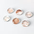 MEI YI TIAN Rose Gold Round Glass Fridge Magnets, 30mm (1.18") - 6pcs Pack for Decorative Use