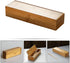 Flatware Wood Tray with Lid, Bamboo Kitchen Cutlery Drawer Organizer, Silverware Storage Container for Tableware