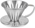 MERMOO YILAN Pour Over Coffee Dripper, Stainless Steel Reusable Cone Coffee Filter for Home Cafe