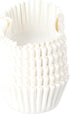 Oval Paper Baking Cups, Cupcake Liners for Muffins, Oval Mini Cake Mould Kitchen Supplies (White)