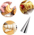 10 Pack Large Cream Horn Forms, 5-inch Non-stick Cream Horns Pastry Mould for Baking Croissants and Desserts