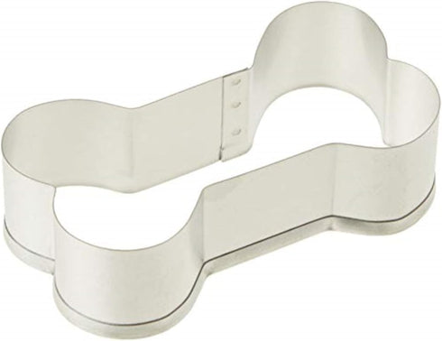 R&M Dog Bone Cookie Cutter, 3.5", Durable Tinplated Steel