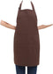 SEW UR LIFE (5 set Brown Professional Resist Water Adjustable Extra Long Bib Apron 3