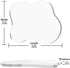 Jivlccy Acrylic Desk Coaster Decorative Plates, Clear Cloud Shape bar Drink Coasters, Coffee Cup Coaster for Desk