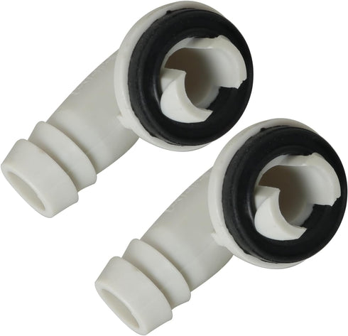 2pcs 15mm Air Conditioner Drain Hose Connector Conduct Condensate Plug Teeth Seal Elbow Fitting