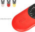 Cute Personal Mini Fan, Handheld USB Rechargeable Fan with LED Light, 3 Adjustable Speeds, 2 Pack (Yellow+Pink)
