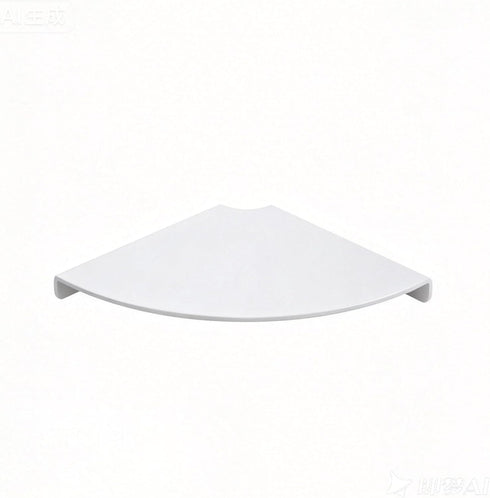 YUjieSTC 3.0mm (6 inch Corner Floating Shelf, Aluminum Alloy Corner Shelves Wall Mounted Corner Shelf White)