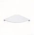 YUjieSTC 3.0mm (6 inch Corner Floating Shelf, Aluminum Alloy Corner Shelves Wall Mounted Corner Shelf White)