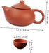 1 Set Purple Clay Teapot Set Travel Set Chinese Tea Set Chinese Tea Cup Set Teapot and Cup Set Delicate Tea Service Set Portable Teapot Kit Grace Tea Ceremony Accessories