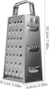 SHERCHPRY Vegetable Slicer Box Grater Cheese Graters Stainless Steel Vegetable Shredder Mandoline Slicer Nuts Kitchen Slicer Shredder Zester Grater 8inch Cheese Grater by SHERCHPRY