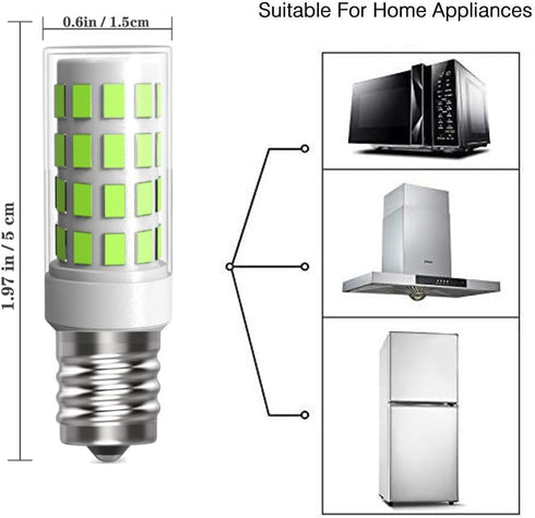 E17 LED Bulbs 3 Pack, 3.5W (35W Halogen Equivalent) 350 Lumen AC120V E17 Bulb for Under Microwave Light, Over Stove