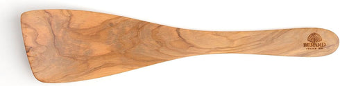 Handcrafted Curved Spatula, Brown by Berard 66475 French Olive-Wood