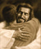 David Bowman Home Wall Art Print Jesus Christ Welcome Home Hug Religious Fine Art (11x14)