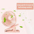 Mini Clip on Fan, 4 Inches - 2500mAh Battery Operated Personal Fan for Outdoors, Baby Stroller, Car Seat, Gym (Pink)