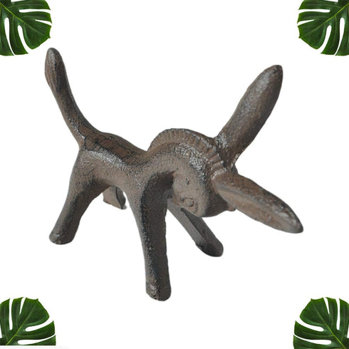 Iron Animal Figurine Donkey Horse Sculpture, Desktop Animal Ornaments for Home Office Decoration.