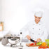 Stainless Steel Hooked Handle Ladle Set - 5 Pcs with Pouring Rim for Kitchen Cooking Soup Sauce