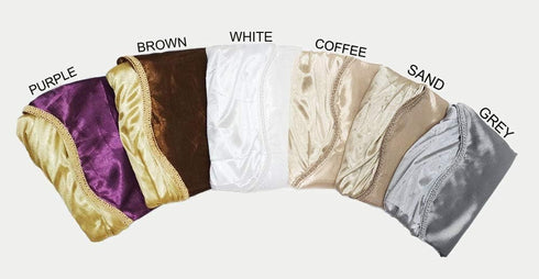 GOHD Golden Ocean Home Decor Valarie Fancy Window Valance - 54 x 18 inches Taffeta Fabric with Satin Swag