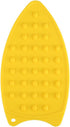 Silicone Iron Hot Protection Rest Pad Mat - Safe Surface Iron Stand Mat for Ironing (Yellow, 27 x 14 x 0.7cm)