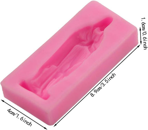 Silicone 3D Molds, Virgin Mary Chocolate Cake Candle Ice Decoration Tool, DIY Bakeware Molds Kit