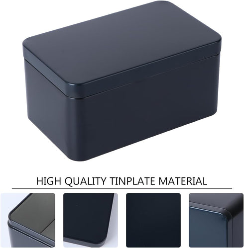 Metal Tea Tins Box with Lid, Bulk Japanese Candy Tins Container, Decorative Storage Tank for Food and Coffee