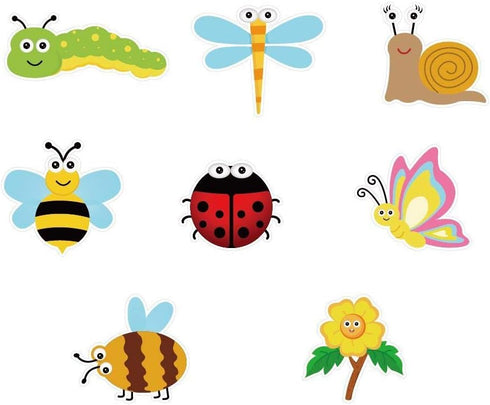 30Ct Spring Summer Insects Hanging Swirl Decorations, Themed Birthday Party Supplies