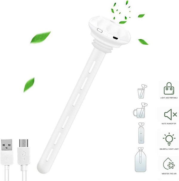 USB Cool Mist Humidifier, Portable Mini Air Humidifier for Bedroom, Desk, Car, Travel, Office, Baby