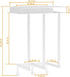 Ovicar Towel Racks for Bathroom - Wall Mounted Towel Rack with Metal Shelf & 3 Hooks, 3 Bars Towel Holder for Small