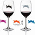 WZT 30 Piece Silicone Drink Markers, Multi-Purpose Wine Glass Markers for Bar, Party, Dinner Parties
