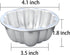 Weilan Egg Tart Molds Flower Shape Pudding Pan Cupcake Muffin Cups Aluminum Alloy Cake Tartlets Nonstick for steaming and baking 6Pieces
