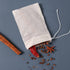 AKOAK 20 Pcs 4 x 3 Inches Muslin Drawstring Bags, Natural Unbleached Cotton Bags for Spice, Tea, Herbs