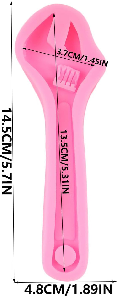 Hand Tools Silicone Molds Wrench Fondant Mold for Cake Decoration Cupcake Topper Chocolate Candy Polymer Clay Gum Paste by QDMOLDS