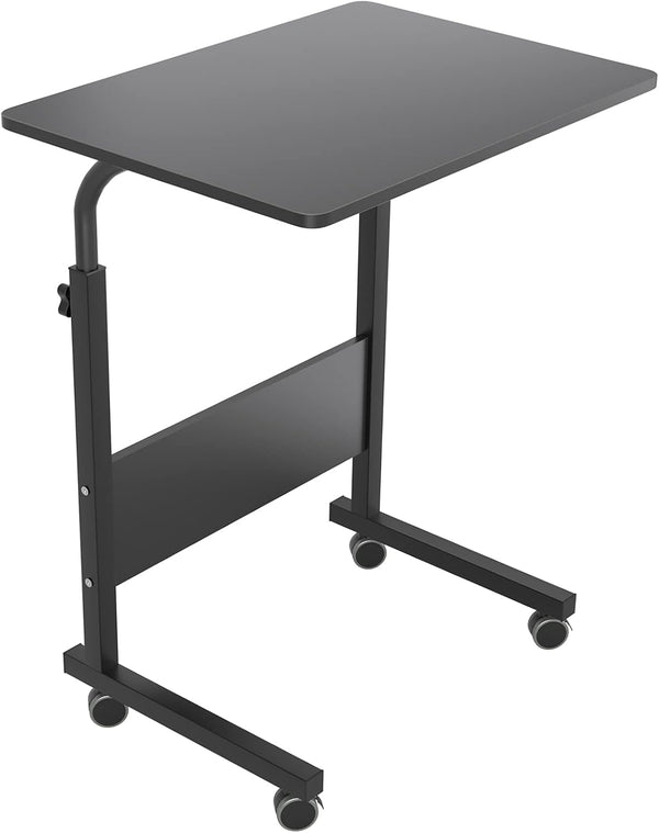 SogesGame Side Table with Wheels, Home Snack Side Table with Castors Mobile